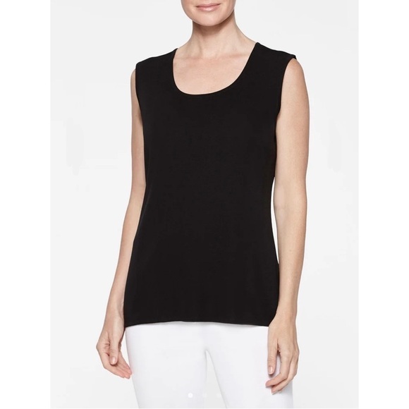 Misook Classic Knit Tank Top - Black - Picture 1 of 6